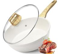 GiPP PoêLe Sauteuse 24 Cm Avec Couvercle - Bord Haut - RevêTement En Granit AntiadhéSif - 2,6 L - Sans Pfos/Pfoa - Cuisson Saine - Wok Induction - Pour Tous Les Types De Plaques De Cuisson