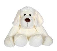 Peluche - chien flatoutou blanc - 50 cm blanc TU