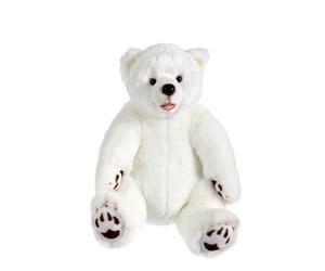 GIPSY - 070089 - Peluche - Ours Grizzly Assis - 42 cm - Blanc