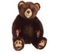Peluche - Ours Grizzly Assis Brun - 42 Cm