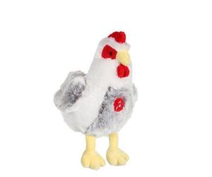 Gipsy - 070354 - Peluche - Poule - Blanc/Gris Sonore - 22 Cm