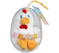 Gipsy - 070374 - peluche - oeuf petit poulailler - poule - blanc - 11 cm Blanc G