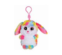 GIPSY- Brilloo Friends Bag Clip-Lapin Jaune/Rose-Troody, 071192, Porte clé