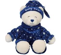 Gipsy Toys - Baby Bear Glow In The Dark - Peluche Pour Enfant - Brille Dans La Nuit - Vendue en Boîte Cadeau - 24 cm - Bleu - Beige