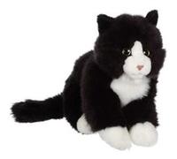 Peluche - Gipsy Toys - Chat Mimiz - 28cm - Noir/Blanc