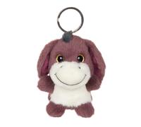 Gipsy Toys - Cutydoos Porte-Clés Peluche - Âne PRUNY Prune - 8 cm | Yeux Pailletés - Format 8 cm à Accrocher Partout - 2 Longueurs de Poils -Existe en 8 Animaux - Idée Cadeau Original et Doux