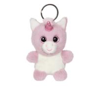 Gipsy Toys - Cutydoos Porte-clés Peluche - Licorne LILOO Parme - 8 cm | Yeux Pailletés - Format 8 cm à Accrocher Partout - 2 Longueurs de Poils -Existe en 8 Animaux - Idée Cadeau Original et Doux