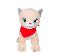 GIPSY Toys - Fun Kitties sonores Beige Foulard Rouge - Peluche pour Enfant - 071620
