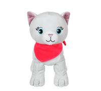 Peluche - fun kitties sonores, gris foulard rose rose TU
