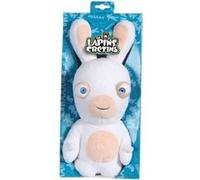 Toys Lapins Crétins Sonores Bouche Fermée 28 cm Blanc