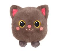 Gipsy Toys - Moko Maru Kitty - Peluche Chat Taupe 20 cm - Kawaii - Ultra Douce - Peluche Enfant - Cadeau Fille et Garçon - Peluche Japonaise - 72021