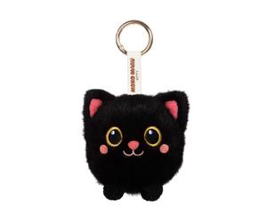 Gipsy TOYS - Moko Maru Kitty - Porte-clés Peluche Chat Noir 9 cm - Kawaii - Ultra Doux - Peluche Enfant - Accessoire Mode et Bijou de Sac - Cadeau Fille et Garçon dès 10 mois - Style Japonais - 72001