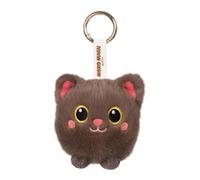 GIPSY TOYS - Moko Maru Kitty - Porte-clés Peluche Chat Taupe 9 cm - Kawaii - Ultra Doux - Peluche Enfant - Accessoire Mode et Bijou de Sac - Cadeau Fille et Garçon dès 10 mois - Style Japonais - 72005