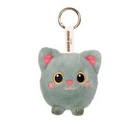 Gipsy TOYS - Moko Maru Kitty - Porte-clés Peluche Chat Vert 9 cm - Kawaii - Ultra Doux - Peluche Enfant - Accessoire Mode et Bijou de Sac - Cadeau Fille et Garçon dès 10 mois - Style Japonais - 72006