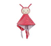 Gipsy Toys - Carre Doudou Coccinelle - Gamme « Bamboo » - 24 CM S/Carte - Rose ET Gris- 1ER Age