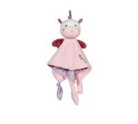 Gipsy Toys - Peluche Carre Doudou Licorne - Gamme Bamboo - Tout Doux - 1ER ÂGE - IDEE Cadeau Naissance Bebe - Fille ET Garcon - 13 CM - Rose ET Blanc