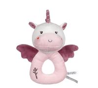 GIPSY TOYS - PELUCHE - HOCHET LICORNE - GAMME « BAMBOO » - 14 CM S/CARTE - ROSE - 1ER AGE