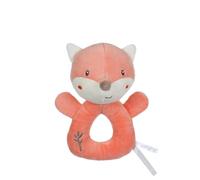 GIPSY TOYS - PELUCHE - HOCHET RENARD - GAMME « BAMBOO » - 14 CM S/CARTE - ORANGE ET BLANC - 1ER AGE