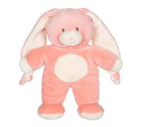 Gipsy Toys - Peluche Lapin Doudou Noeud Rose Saumon - 28 CM - 1ER ÂGE