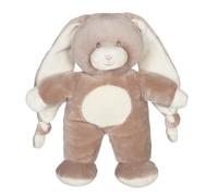 Gipsy Toys - Peluche Lapin Doudou Noeud Taupe - 28 CM - 1ER ÂGE
