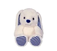 GIPSY Toys - Peluche Les Marinières 24 cm Lapin crème Rayures Bleues - Peluche pour Enfant - - Blanc, Rayures bleues071602