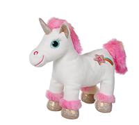 Gipsy Toys - Peluche Licorne sonore Lica Bella 22 cm Blanche et Rose - Peluche Lavable pour Enfants - Boitier Piles Amovible - Existe en 5 Coloris différents - 071607