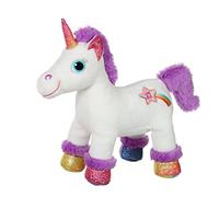 Gipsy Toys - Peluche Licorne sonore Lica Bella 22 cm Blanche et Violet - Boitier Piles Amovible - Peluche Lavable pour Enfants - Existe en 5 Coloris différents - 071609