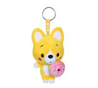Gipsy Toys - Peluche Little Corgi Cuties 12 CM : Porte-CLES Corgi - Donut