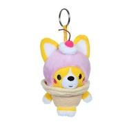 Gipsy Toys - Peluche Little Corgi Cuties 12 CM : Porte-CLES Corgi - Glace