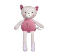 GIPSY TOYS - CHAT - PANTIN - GAMME « BAMBOO » - 24 CM S/CARTE - ROSE ET GRIS - 1er AGE