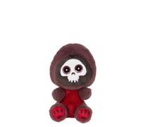Gipsy Toys - Peluche Squelette Skully « CUTYDOOS Halloween » - 13 CM - Aubergine ET Rouge Bordeaux