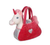 Gipsy Toys - Peluche Sweety Bag Licorne Blanche - Sac Rose - 18 CM