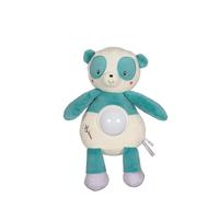 GIPSY TOYS - PELUCHE VEILLEUSE PANDA - GAMME BAMBOO - LUMIERES DOUCES ET APAISANTES - 1ER ÂGE - IDEE CADEAU NAISSANCE BEBE - FILLE ET GARCON - 13 CM - BLEU ET BLANC