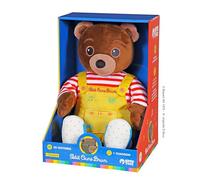 Gipsy Toys - Petit Ours Brun - Peluche Musicale Qui Parle Conteur d'Histoires - 28 cm - Marron Jaune Rouge - Version Française