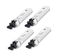 GIQITCK 4Pack 10GBase-SR SFP+ LC Transceiver, 10G SFP+ SR Module Multimode 850nm 300m avec DDM, 10G SFP+ Module pour Cisco SFP-10G-SR, Ubiquiti UF-MM-10G, Netgear, Mikrotik, D-Link, Supermicro,Linksys