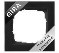 Gira 021109 Cadre de finition 1f E2 Noir m