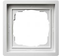Gira 0211112 Cadre de finition "F100" simple Blanc Brillant
