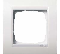 Gira 0211327 Cadre de finition "Event" pour Cadre intermédiaire Teinte Blanc Brillant simple Blanc satiné