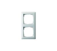 Gira 021204 Standard 55 Cadre de Finition Double, Blanc Satiné