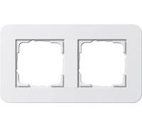 Gira 0212410 Cadre de finition 2f Gira E3 blanc pur/blanc pur
