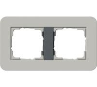 GIRA 0212422 Couleur du produit : Anthracite, Gris, Type de surface : Mat, Design : Sans vis (212422)