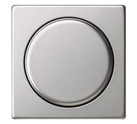 Gira 0650600 Abdeckung mit Knopf für Dimmer und elektronisches Potentiometer, System 55, edelstahl