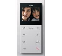 Gira 1239112 Wohnungsstation Video AP Plus, reinweiß glänzend