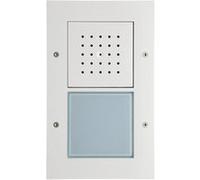 GIRA 126666 Interphone vidéo 1 bouton montage apparent Blanc Blanc