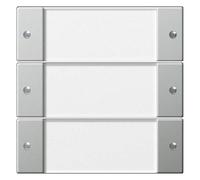 Gira 2133600 Wippenset 3fach mit Beschriftungsfeld, Klar/Edelstahl