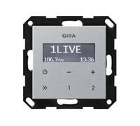 Gira 228426 up-radio rds ohne lautsprecher system 55 farbe alu