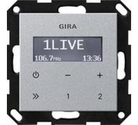 Gira 228426 up-radio rds ohne lautsprecher system 55 farbe alu G