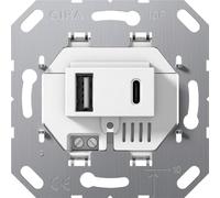 Gira 234900 Insert Usb-Spannungsversorgung 2fach Type A / Type C Blanc Neuf (681