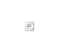Gira 445227 SCHUKO-Steckdose 16 A 250 V~ mit Kontrolllicht und Beschriftungsfeld System 55, Reinweiß Seidenmatt