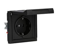 Gira 445467 Prise Schuko avec couvercle à charnière Gira TX_44 Anthracite, Prises Électriques Standard